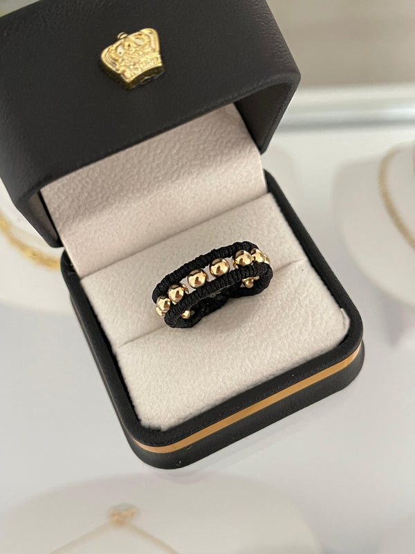 Anillo doble tejido 4mm