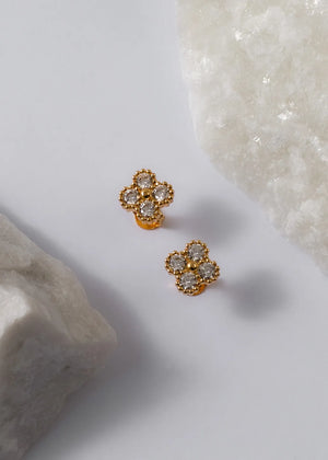 Arete clover motif cristal