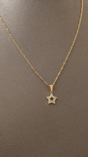 Dije estrella con circonias