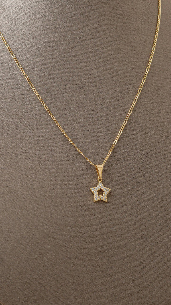 Dije estrella con circonias