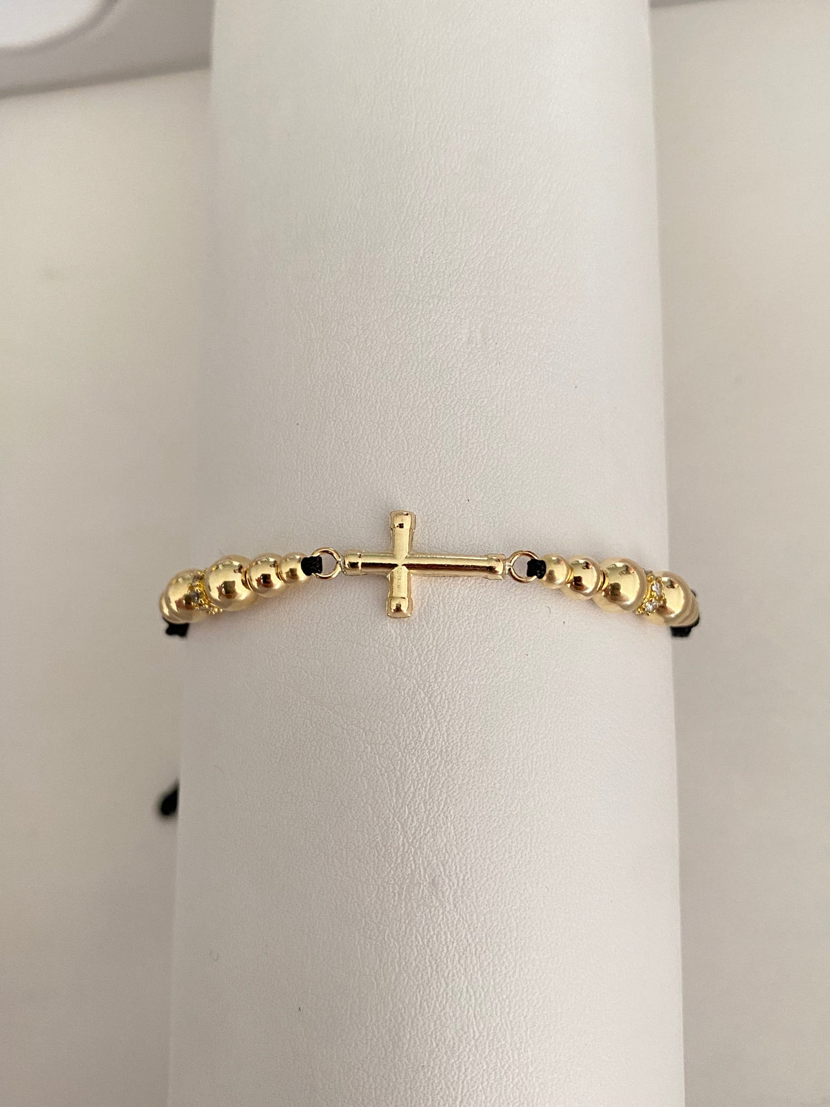 Pulsera Cruz mediana (3mm,4mm,5mm)