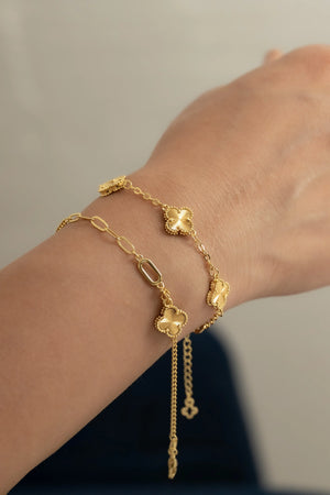 Pulsera clover 1Cm 15Cms +Ext