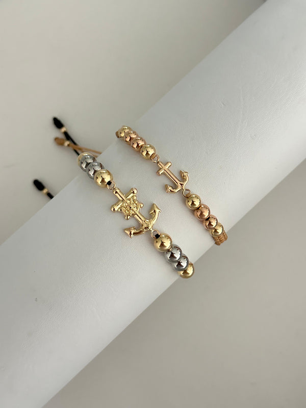 Pulsera pareja ancla (5mm, 6mm)