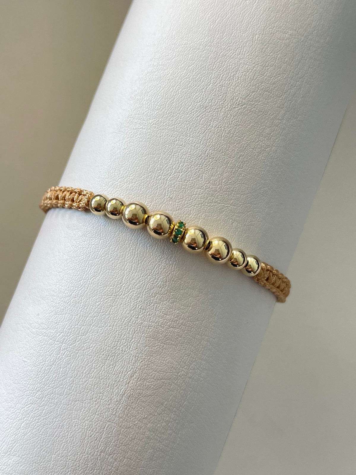 Pulsera circon verde (5mm,4mm)