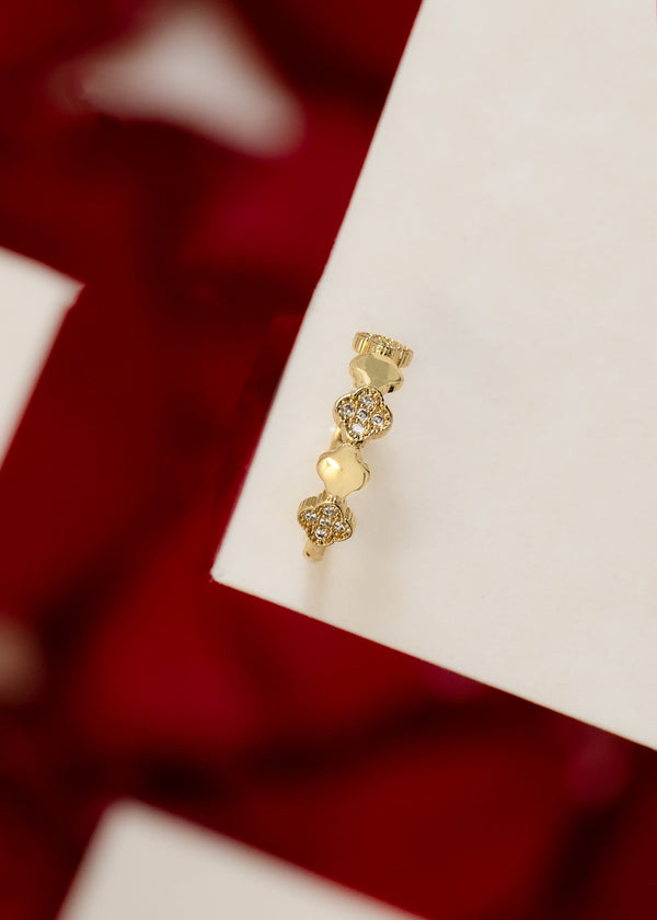 Anillo mini clover ajustable