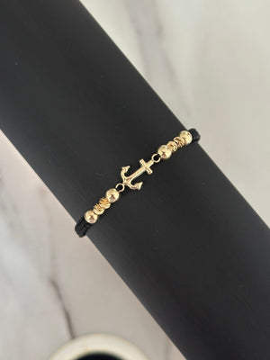Pulsera ancla pequeña (5mm-diamantado 4mm)