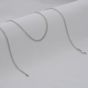 Cadena Cubana Cruzada 2,4 mm 65 Cms