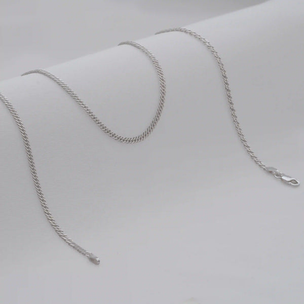 Cadena Cubana Cruzada 2,4 mm 65 Cms