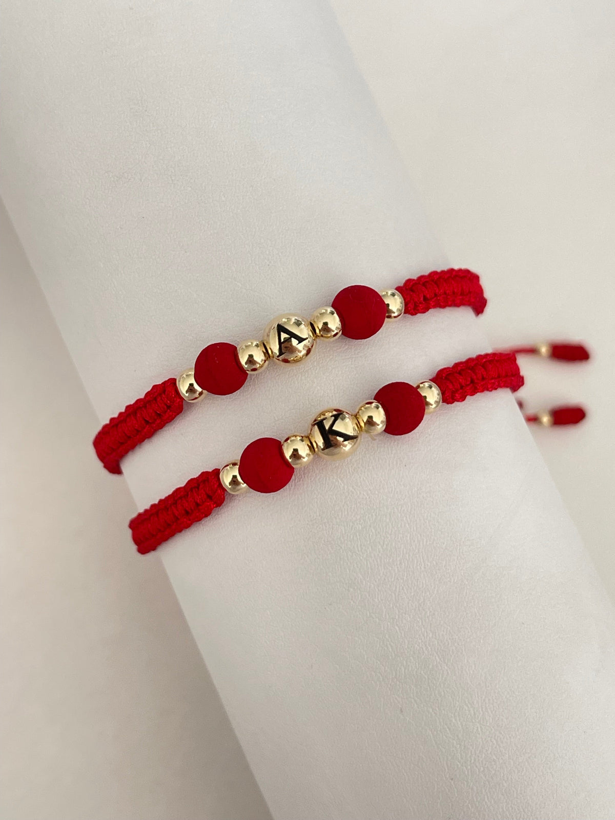 Pulseras  pareja inicial (4mm)