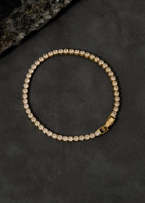 Pulsera Circonias Cristal 20 Cms