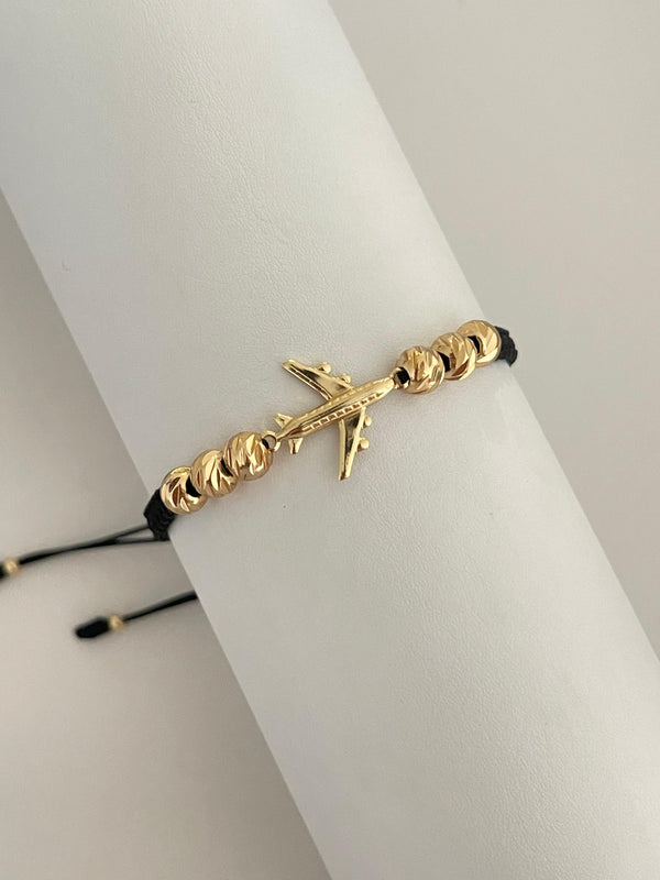 Pulsera avión diamantada (6mm)