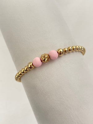 Pulsera diamantada rosada (6mm,5mm,4mm)