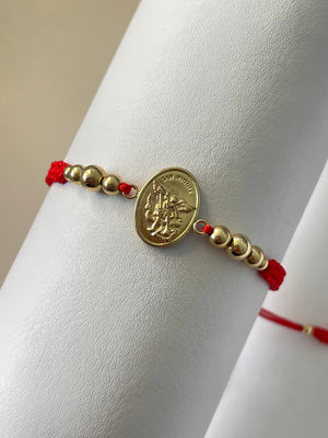 Pulsera arcángel san Miguel grande (6mm, 5mm, 4mm)