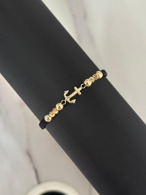 Pulsera ancla pequeña (5mm-diamantado 4mm)