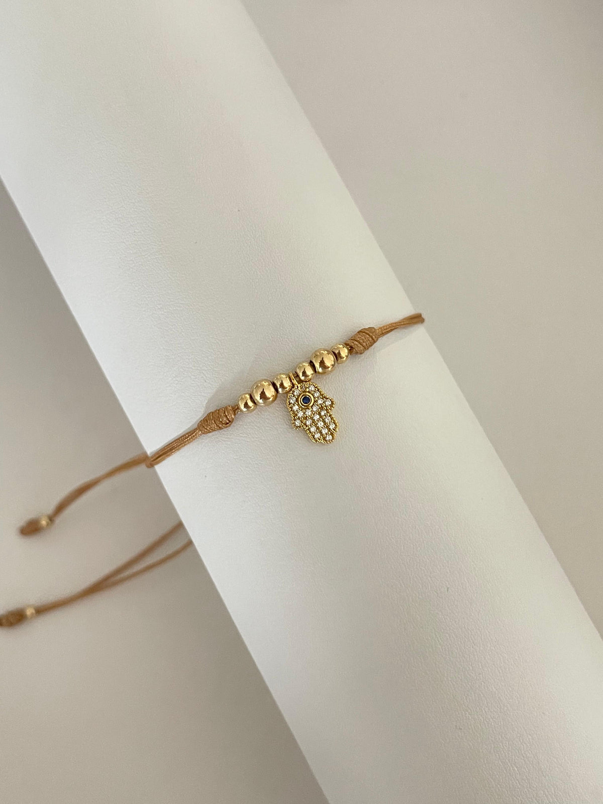 Pulsera mano hamsa (3mm,4mm)