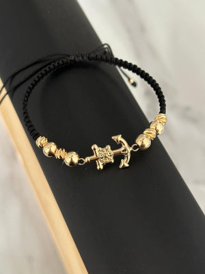 Pulsera ancla grande (balín #5 y #6)