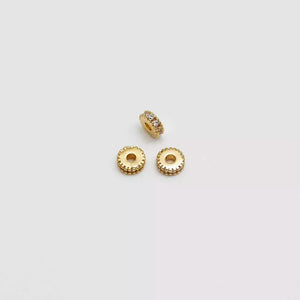 Herraje rondel cristal 4mm x3