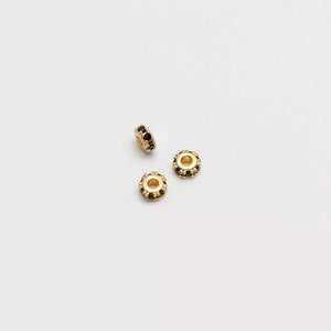 Herraje rondel NEGRO 4mm x3