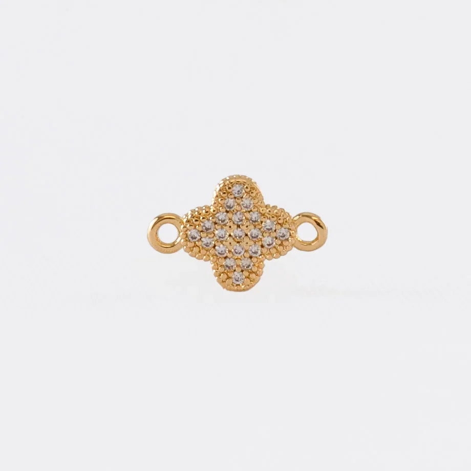 Herraje Clover circonia 8mm