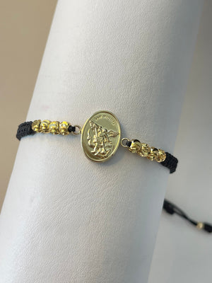 Pulsera Arcángel san miguel grande (5mm)