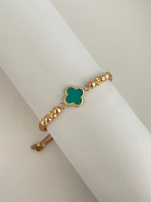 Pulsera trébol verde