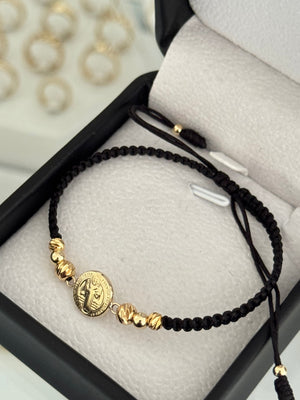 Pulsera san Benito diamantada