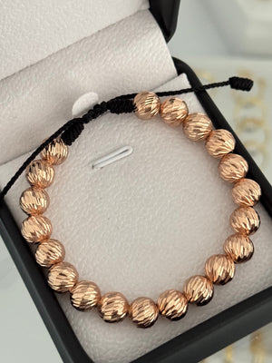 Pulsera balín diamantado #8