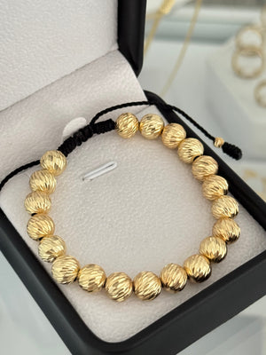 Pulsera balín diamantado #8