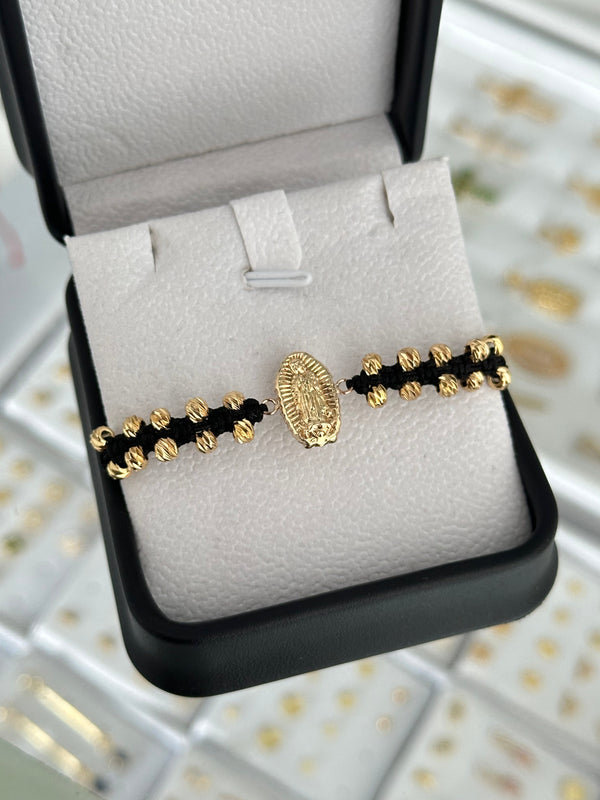 Pulsera Guadalupe tallada diamantada