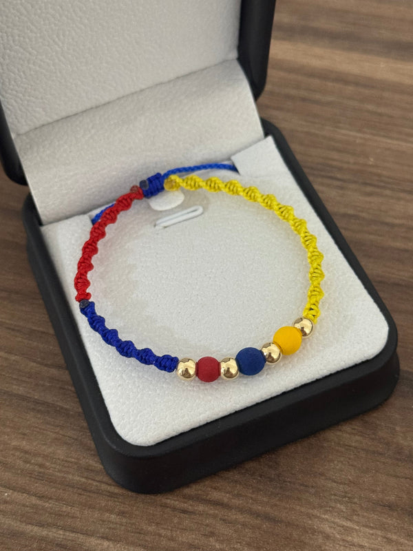 Pulsera colores de Colombia lisas