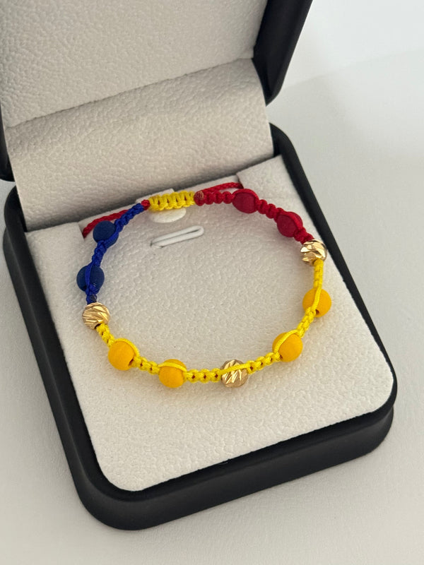 Pulsera colores de Colombia diamantada