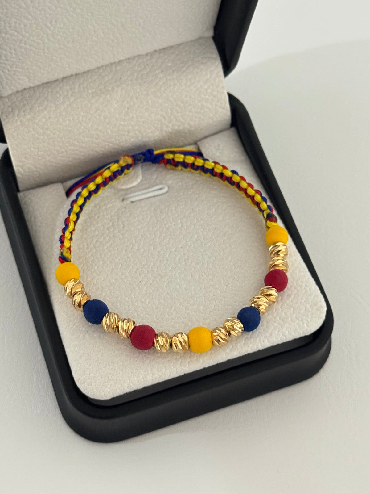 Pulsera tricolor diamantada