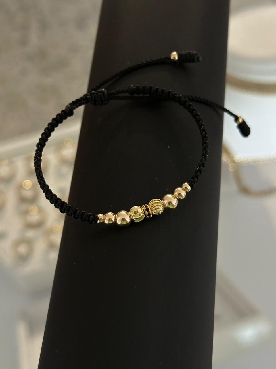 Pulsera italy circón negro