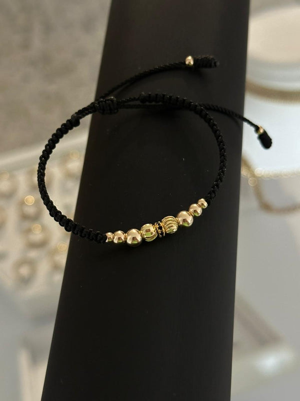 Pulsera italy circón negro