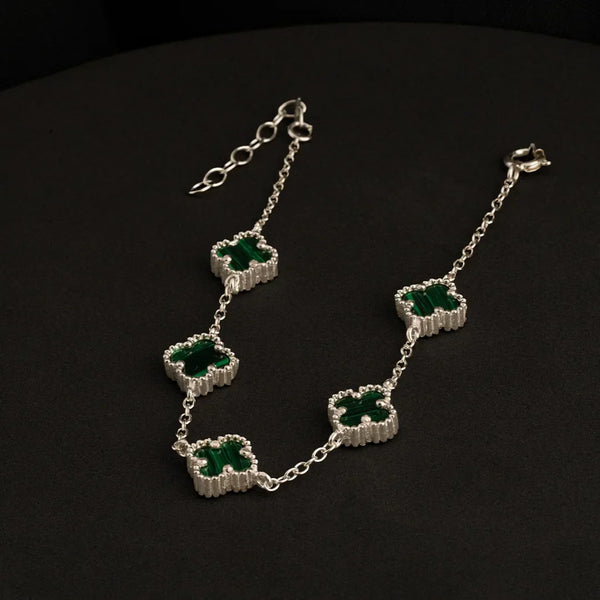 Esclava clover 5H malaquita 10mm 17 Cms + Ext
