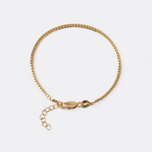 Pulsera serpiente plana finita 15cms + extensor