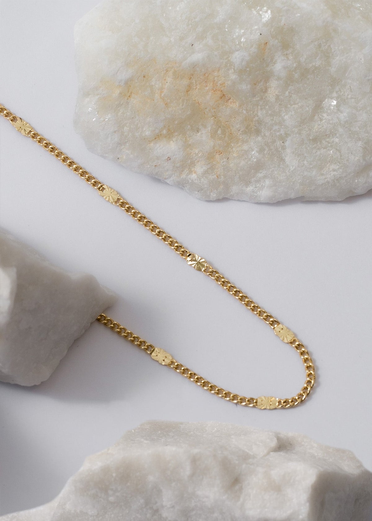 Cadena cubana con destellos punteras (45 Cms)