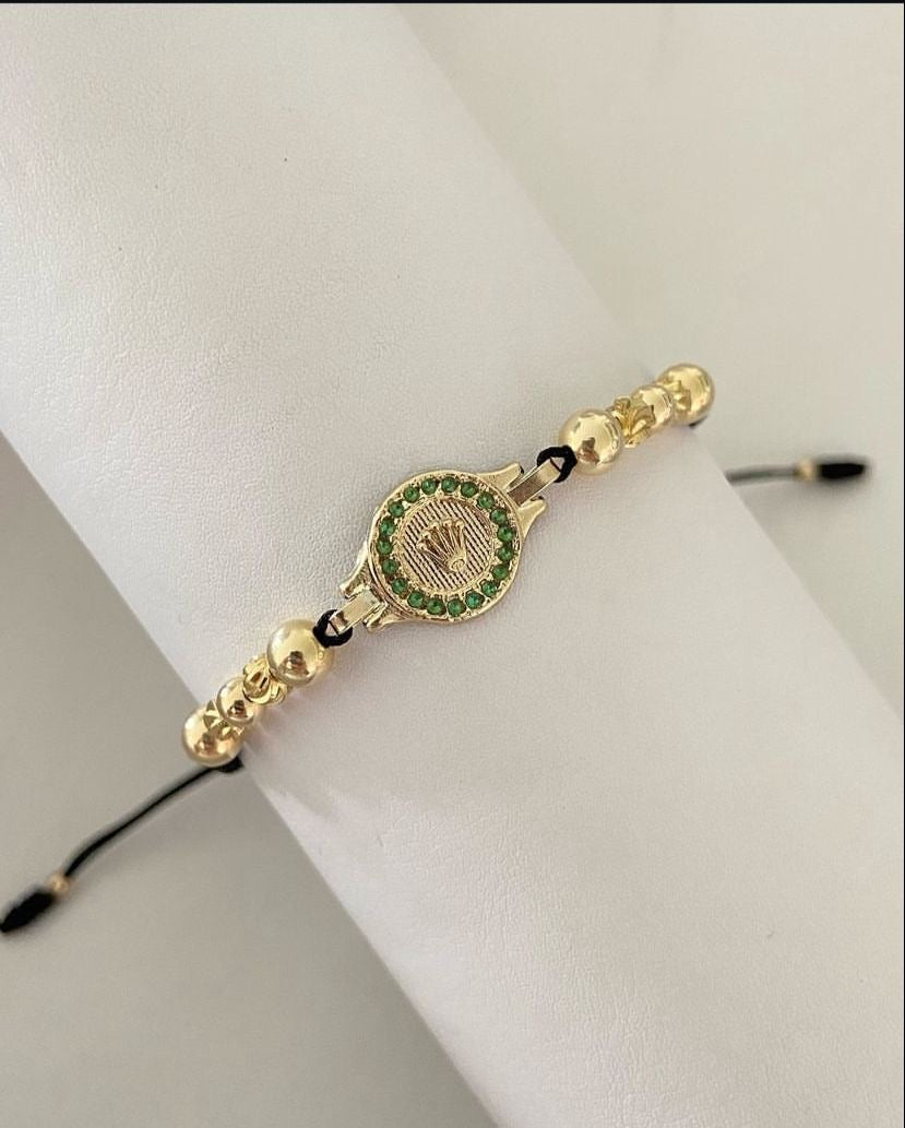 Pulsera Rlx con balines lisos e italianos