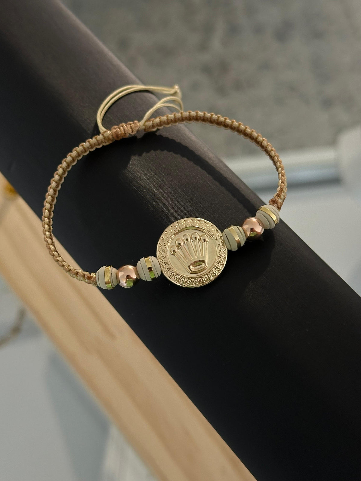 Pulsera herraje rlx grande doble hilo