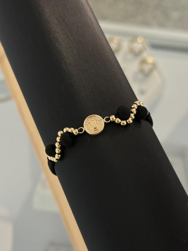 Pulsera herraje corona curve