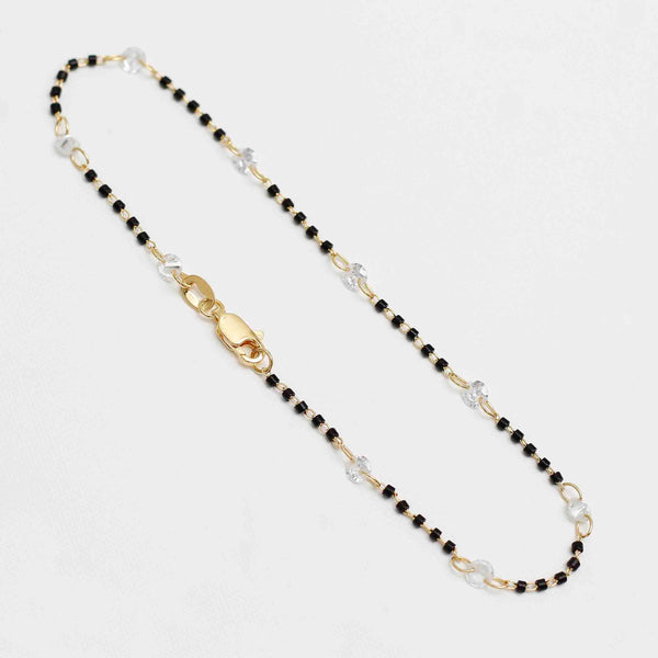 Tobillera circonia bicolor (24.5 cms)