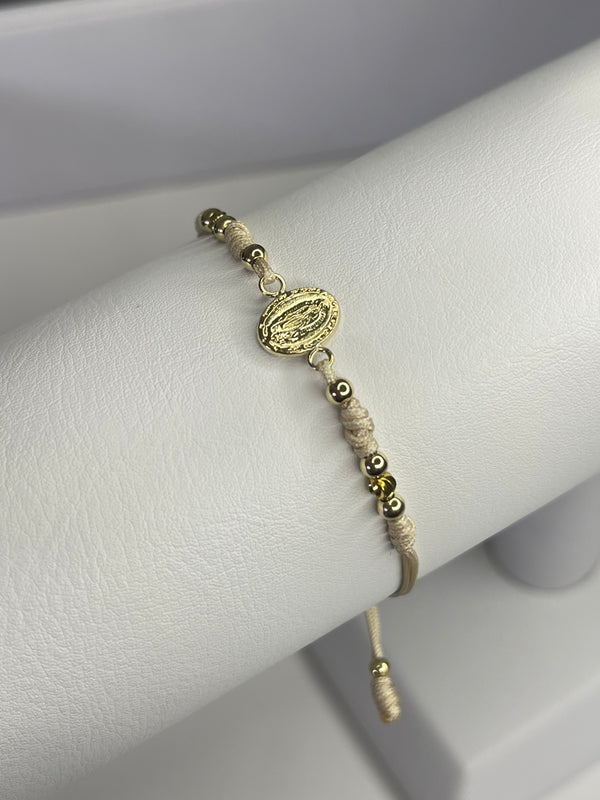 Pulsera virgen de Guadalupe peq (3mm)