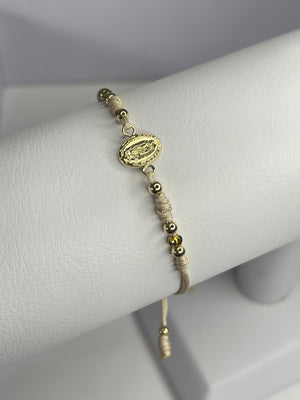 Pulsera virgen de Guadalupe peq (3mm)