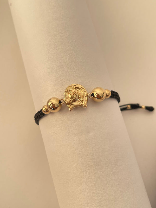 Pulsera herraje herradura caballo (8mm,5mm)