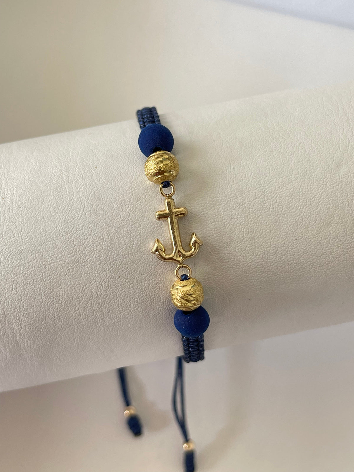 Pulsera ancla diamantada (6mm)
