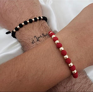 Pulsera Pareja neopreno 6mm (5mm)