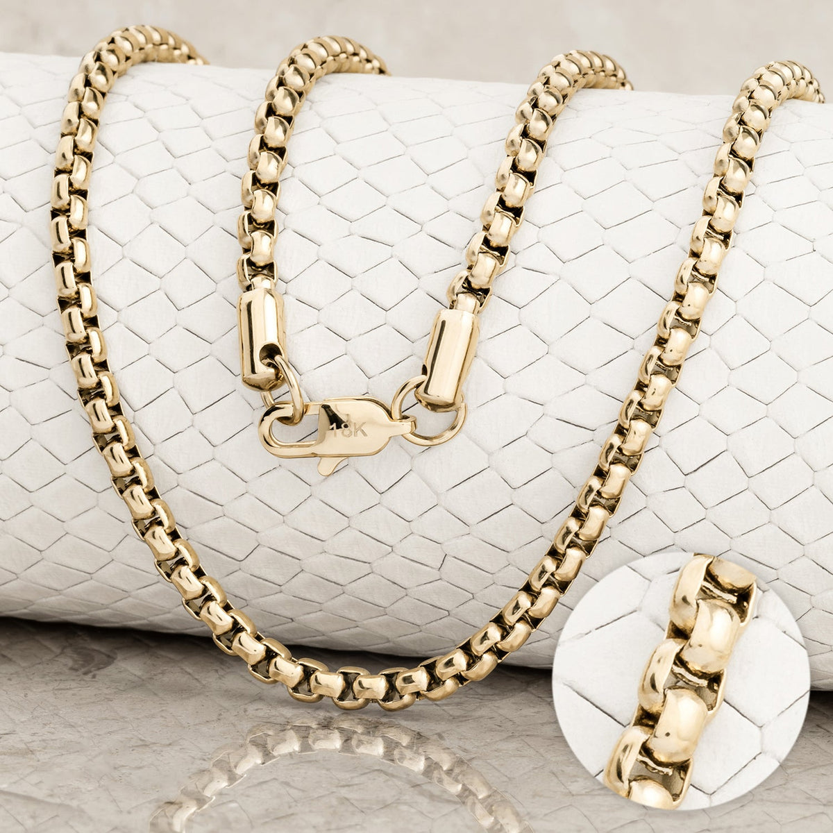 Cadena veneciana 4mm alta gama (65cms)