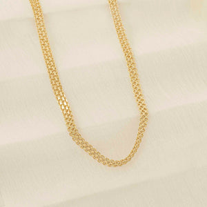 Cadena tejido chino doble carril (65cms)